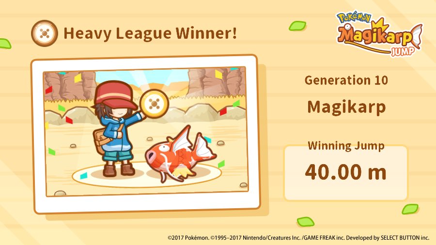 dothefroghop's tweet photo. Hip, hip, hooray!
My Magikarp defeated the
Heavy League! #Magikarp https://t.co/MIvED55hVx https://t.co/3vZHcNT0rV