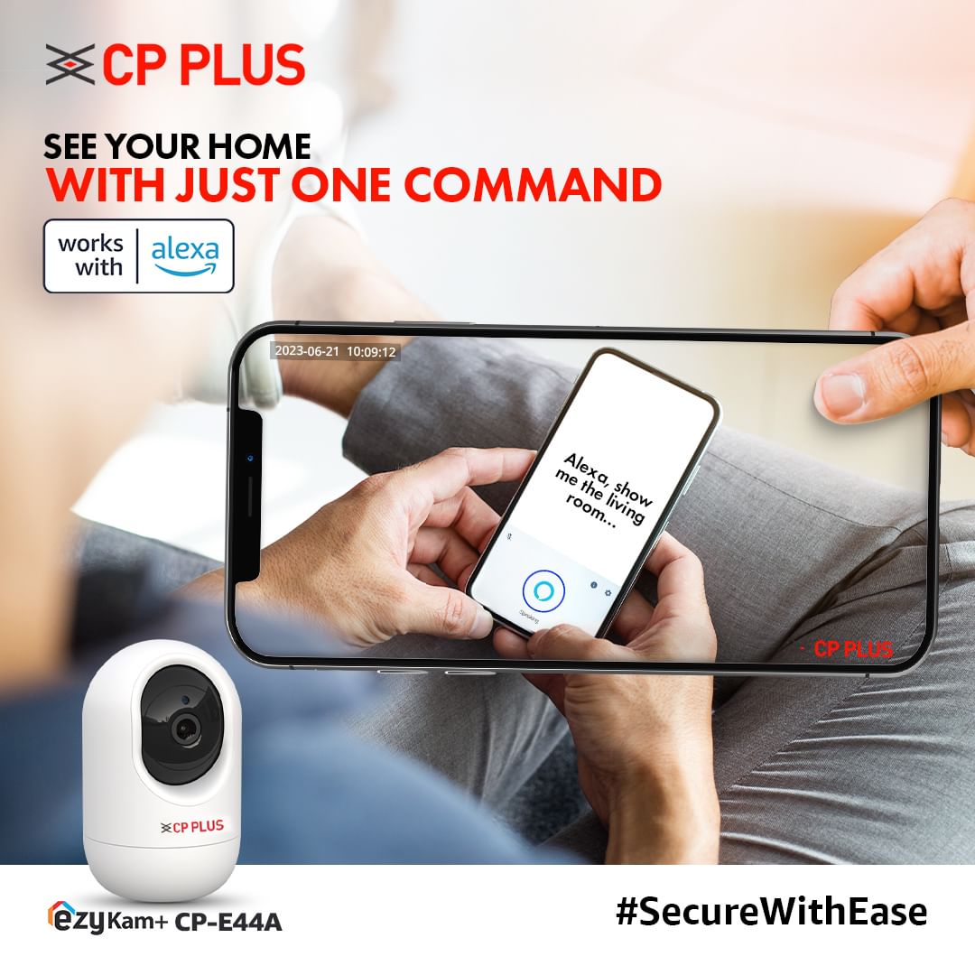 ArvindDacp's tweet image. cpplusworld Control your home security with a single command using the smart range of CP PLUS cameras. Bring home ezyKam+ CP-E44A and up your security game with ease. 📷✨ #CPPlus #SecureWithEase #SmartSecuritySolutions #SmartHomeSecurity