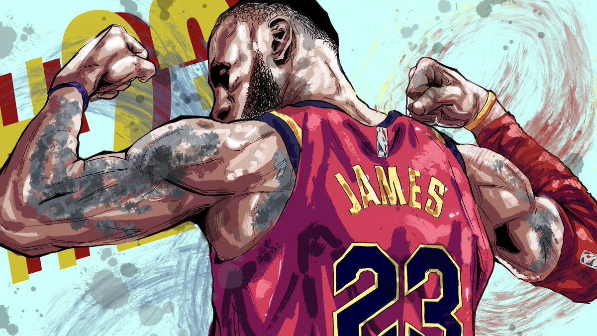 bts_xsb7's tweet photo. #NBA #LeBronJames #art #Procreate https://t.co/d6KKh6XFYb
