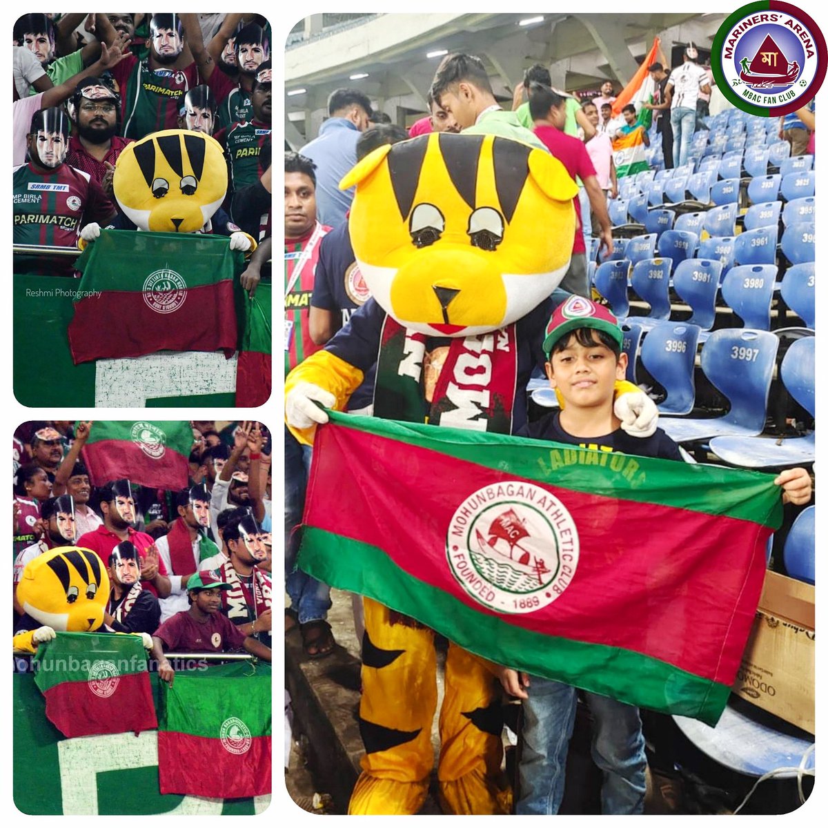 ArenaMariners's tweet photo. Our beloved Baggu - the Official Mascot of @mohunbaganac is back at 1911 Stand among the members of Mariners Arena. 💚♥️😇
📸 : Reshmi Photography, Mohun Bagan Fanatics
#baggu #officialmascot #afccup #mohunbaganac #mohunbagansg #maziyasr #joymohunbagan #marinersarena https://t.co/fzojPnOMEm
