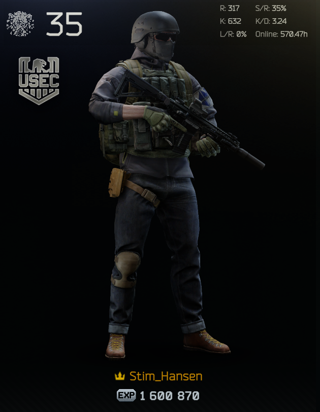 KamDaMak's tweet photo. I'm feeling really happy with how my PMC looks this wipe. :)

#EscapeFromTarkov
#TarkovStream
#TarkovGaming
#EFT
#TarkovSquad
#TarkovAdventures
#TarkovCommunity
#FPSGaming
#GamerLife
#Streamer
#TwitchGaming
#LiveStream
#GamingJourney https://t.co/5jJinkMNK8