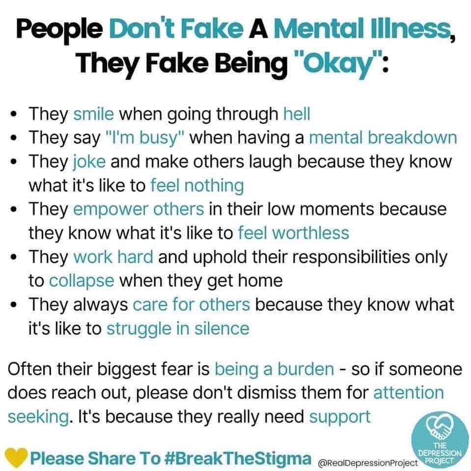 asafdar1's tweet photo. #BreakTheStigma 
Please share if you know someone who is suffering with #mentalhealth issues https://t.co/k9e5F24fnV