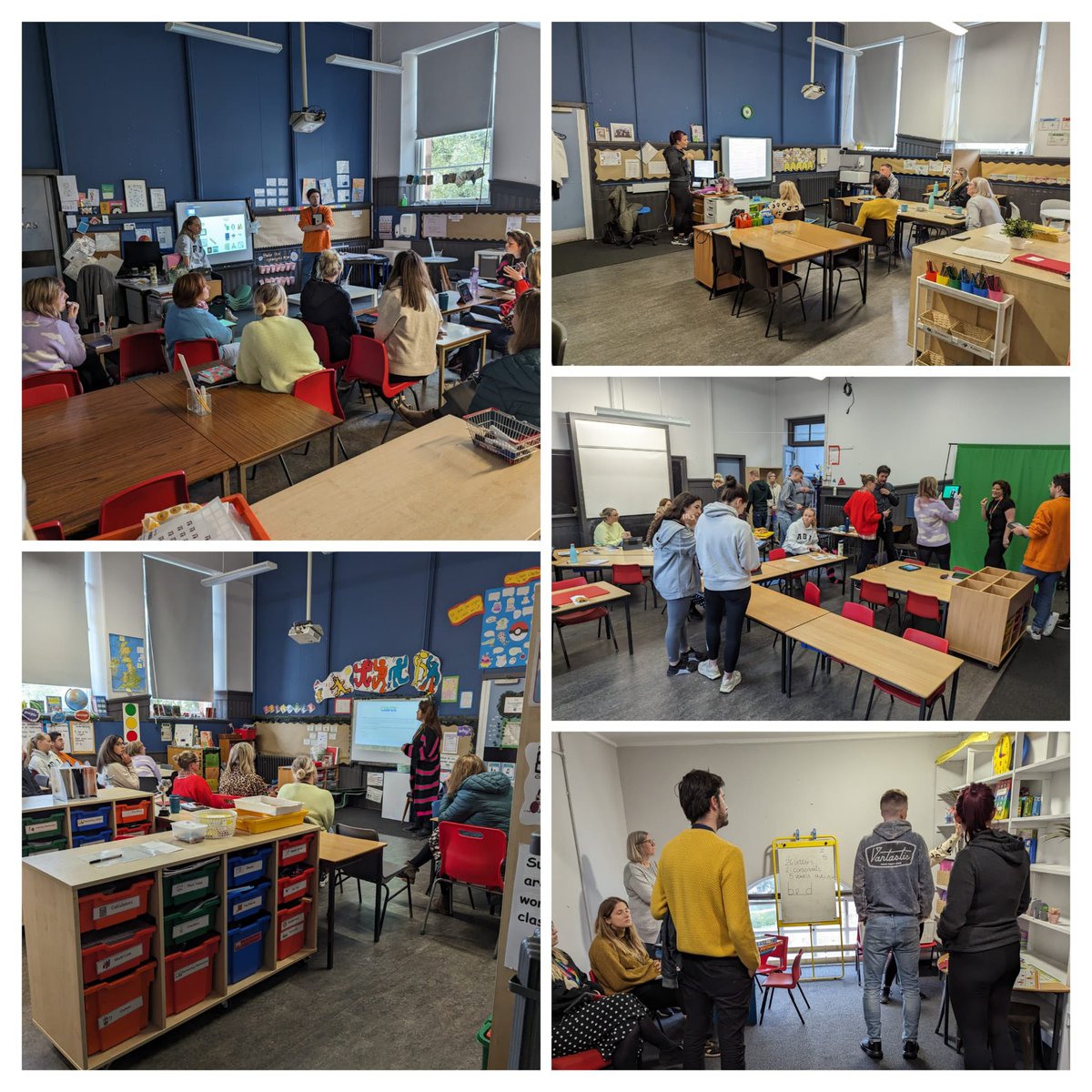 LangsidePri's tweet photo. Last week, some of our teachers shared creative approaches to teaching &amp; learning with the rest of our team! We had green screens, phonics through music,digital task boards,games to support literacy and CREATE all delivered by our fantastic team! #distributedleadership #whatateam https://t.co/aJvBeqtd3G