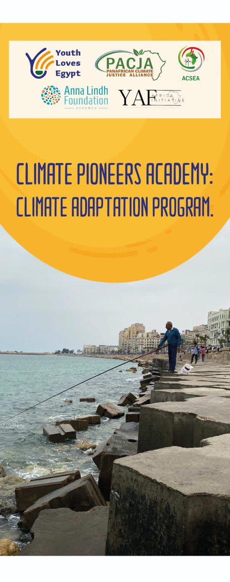 yaf_africa's tweet image. The Climate Adaptation Program in Alexandria involved 11 participants from various backgrounds, including NGOs, students, and the PS. It was hosted by the @AnnaLindh and facilitated by the @ylefoundation, taking place over four intensive learning days.
@acsea_54 @PACJA1 @UNEP @UN