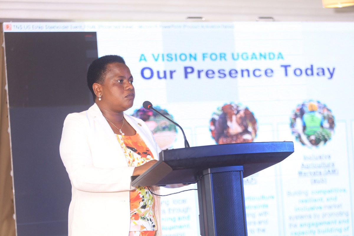 “Today’s #TechnoServeStakeholderForum is as a result of the many observations we have during the course of our work in our over 50 years of existence.”, notes Juliet Kyokunda, <a href="/TechnoServe/">TechnoServe</a>’s Country Director while giving an overview into Techno Serve’s work globally &amp; in Uganda.