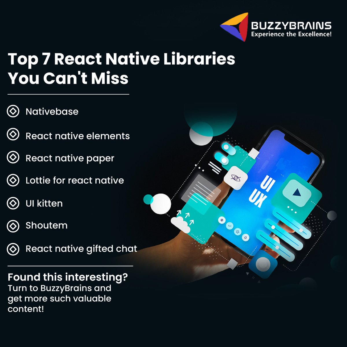 BuzzyBrain_Soft's tweet image. Unlock React Native&apos;s full potential with cutting-edge libraries. Empower devs to enhance #UI, aesthetics, and design seamlessly. 

Explore tech with BuzzyBrains for deeper #softwareinsights.

#developwithbuzzybrains #SoftwareDevelopment