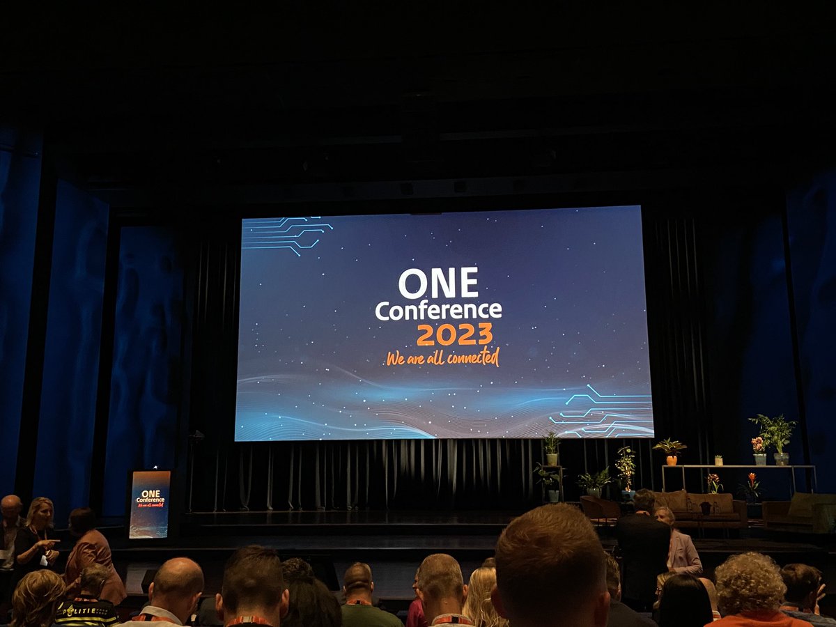 At the @OneConferenceNL today. Day 1 just started! #weareallconnected