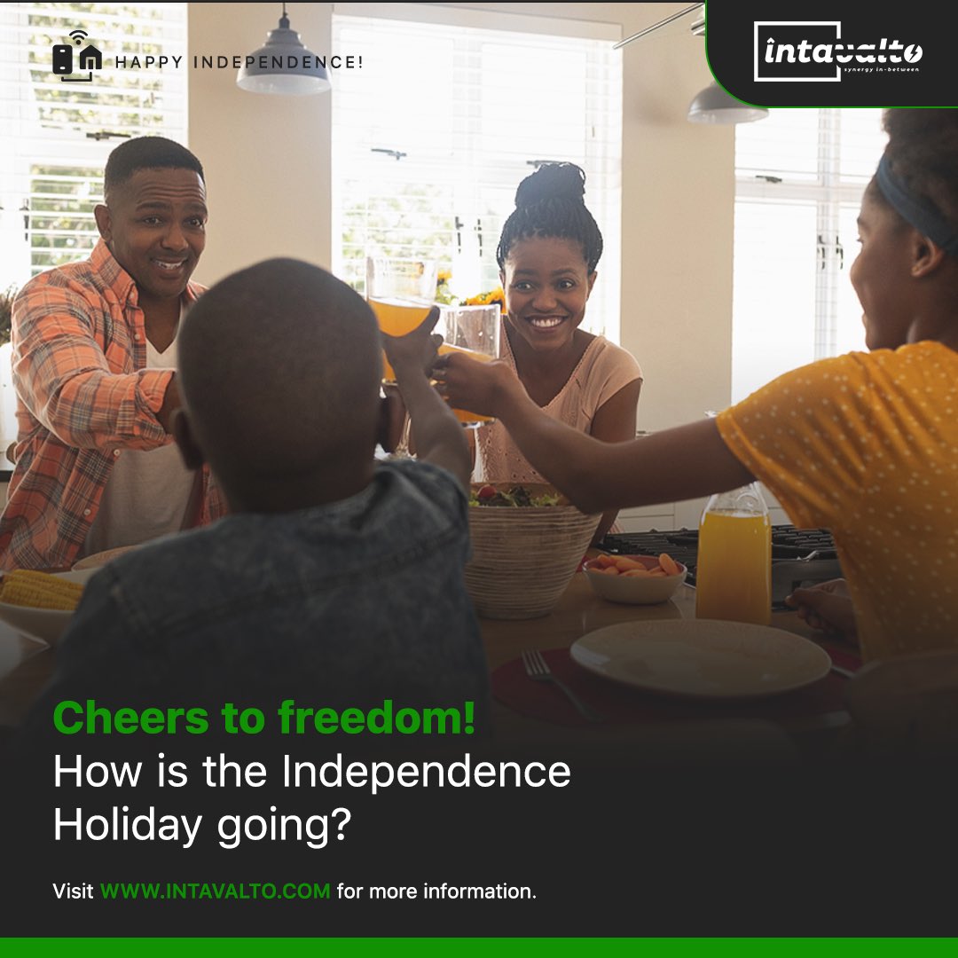 Having a fantastic Independence Day holiday! 🎉🇳🇬 Enjoying the celebrations, music, and delicious Nigerian dishes. How about you? #IndependenceDayVibes #smartautomation #intavalto⚡️