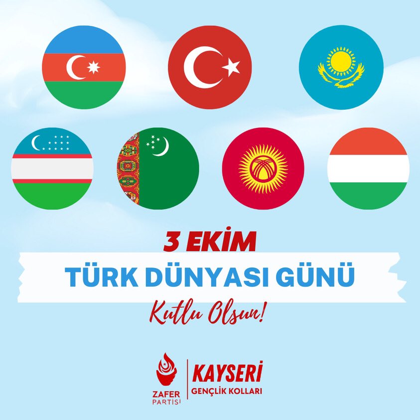 3 Ekim #TürkDünyası Günü Kutlu Olsun!