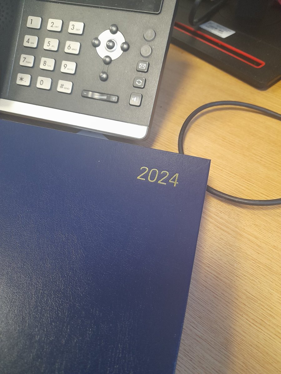 CaResearchSligo's tweet photo. Not emotionally ready to open the #2024 diary yet 😅 🤣🫠 #itsarrived #really #whatsanotheryear #anotheryearover #timetotakestock #researchnurselife https://t.co/4WzjcoUK78