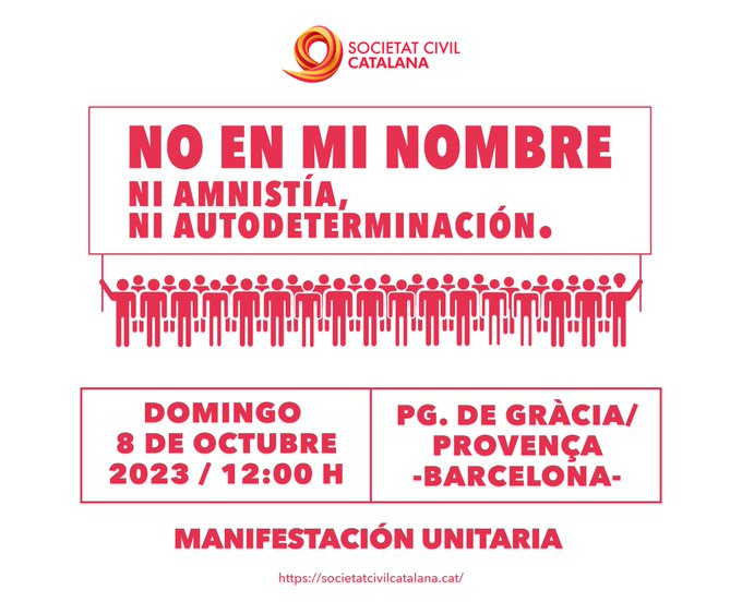 ldpsincomplejos's tweet photo. Lee. Difunde. Convoca. Participa.

El 8 y el 12 de octubre, manifestaciones en Barcelona.

Sólo en la calle pararemos el golpe de estado. https://t.co/9W4QZDHdGt