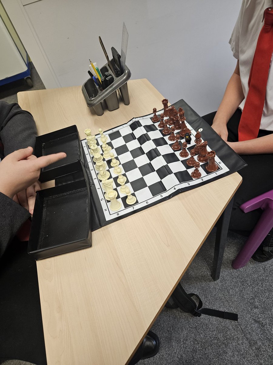 Starting our day with chess. Lovely, to see Logan patiently teaching Adrian how to play <a href="/Moreton_SEND/">Moreton_SEND</a>