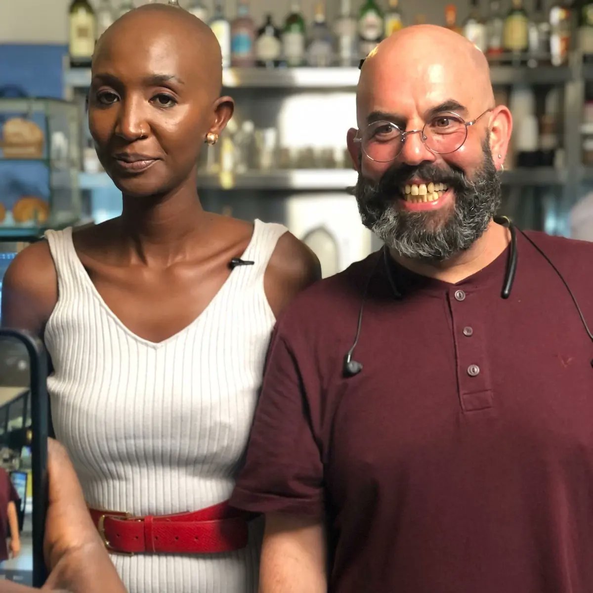 GiladMillo's tweet photo. Two bald heads are better than one 🤣🤣 @eunicemammito https://t.co/wlZNEQLeYi
