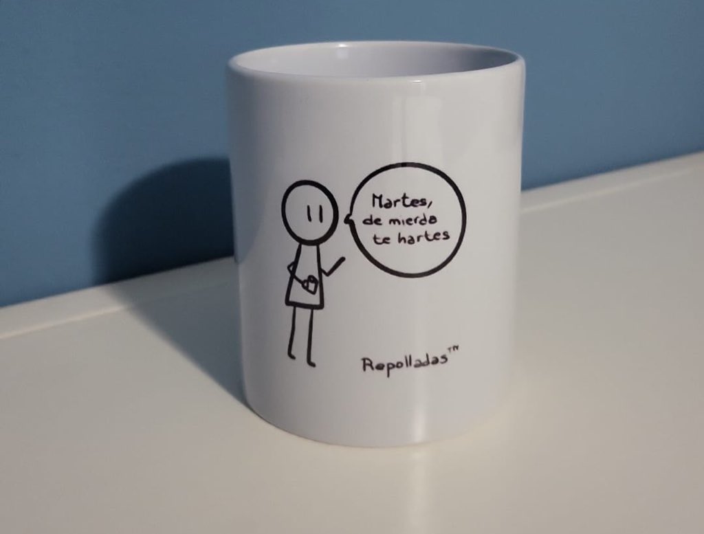 Por ser martes y por ser tú, todas las tazas están a 10€. Pero sólo hoy y solo pa ti, tampoco nos vamos a columpiar. Más info por DM.