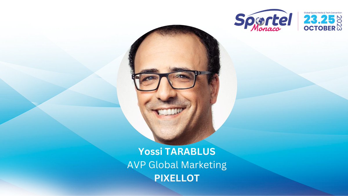 sportelmonaco's tweet photo. Excited to have Yossi Tarablus, AVP Global Marketing, @Pixellotltd join us as a speaker at #SPORTEL Monaco! 
Join the conversation on: Taking Control - How Federations Are Using AI To Serve Fans &amp; Create Revenue 💡

Book your pass and join us in Monaco https://t.co/G9FwO10EOt https://t.co/Y2IeLlHrBD