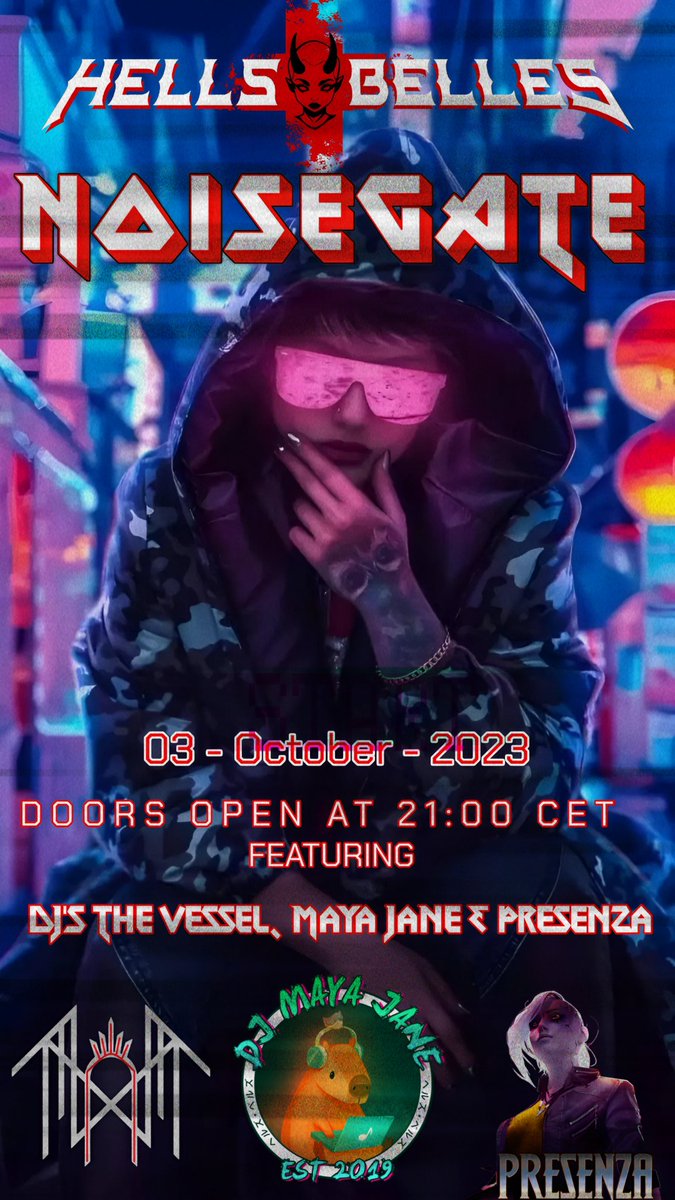 MayaJaneGrace's tweet photo. It's that time of the week again.
Myself and Presenza bring you another night of Noisegate, joined by a special guest for some beautiful noise. 
Hope to see you there 🖤 https://t.co/WD5YrMTKO1
