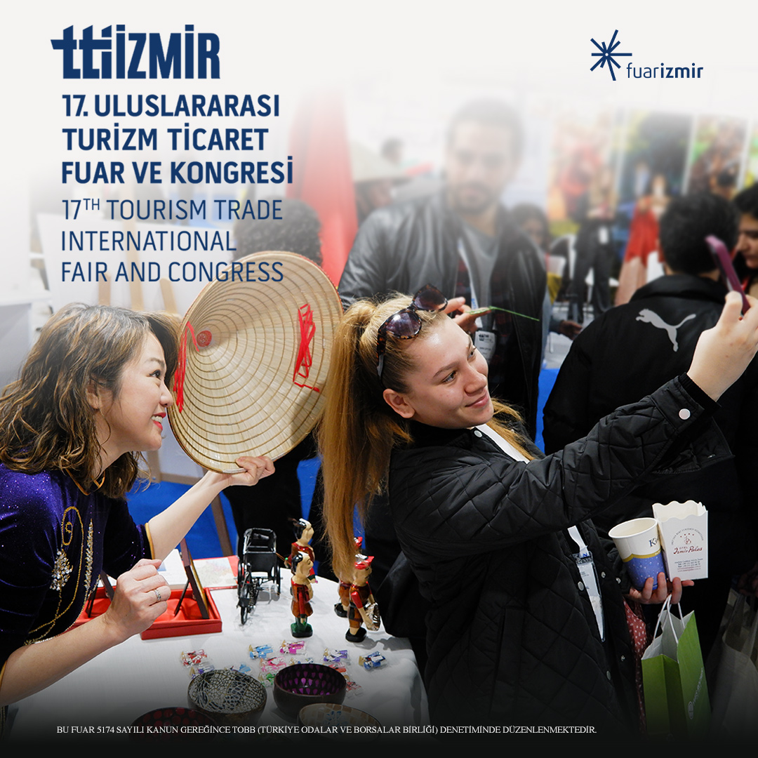 Farklı kültürlerin buluşma noktası: 'TTI İzmir Fuarı”
📍7-9 Aralık 2023

⤵️

Meeting point of different cultures: 'TTI İzmir Fair”
📍7-9 December 2023

#ttiizmir #turizm #travelturkey #tourism