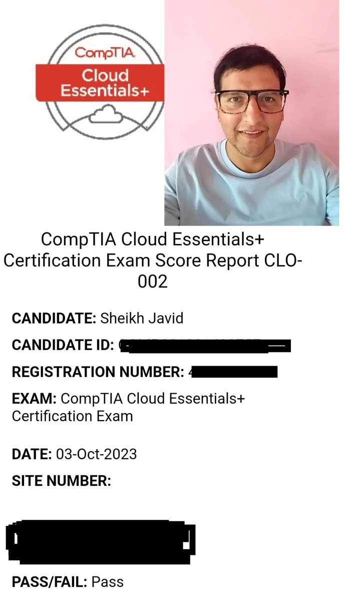 imsrjcse's tweet image. Felling happy to have done CompTIA cloud essentials+ exam #comptia #netcom @CompTIA @CompTIA_EMEA @CompTIAIndia @CompTIAIndia @CompTIAConnect @NetComLearning