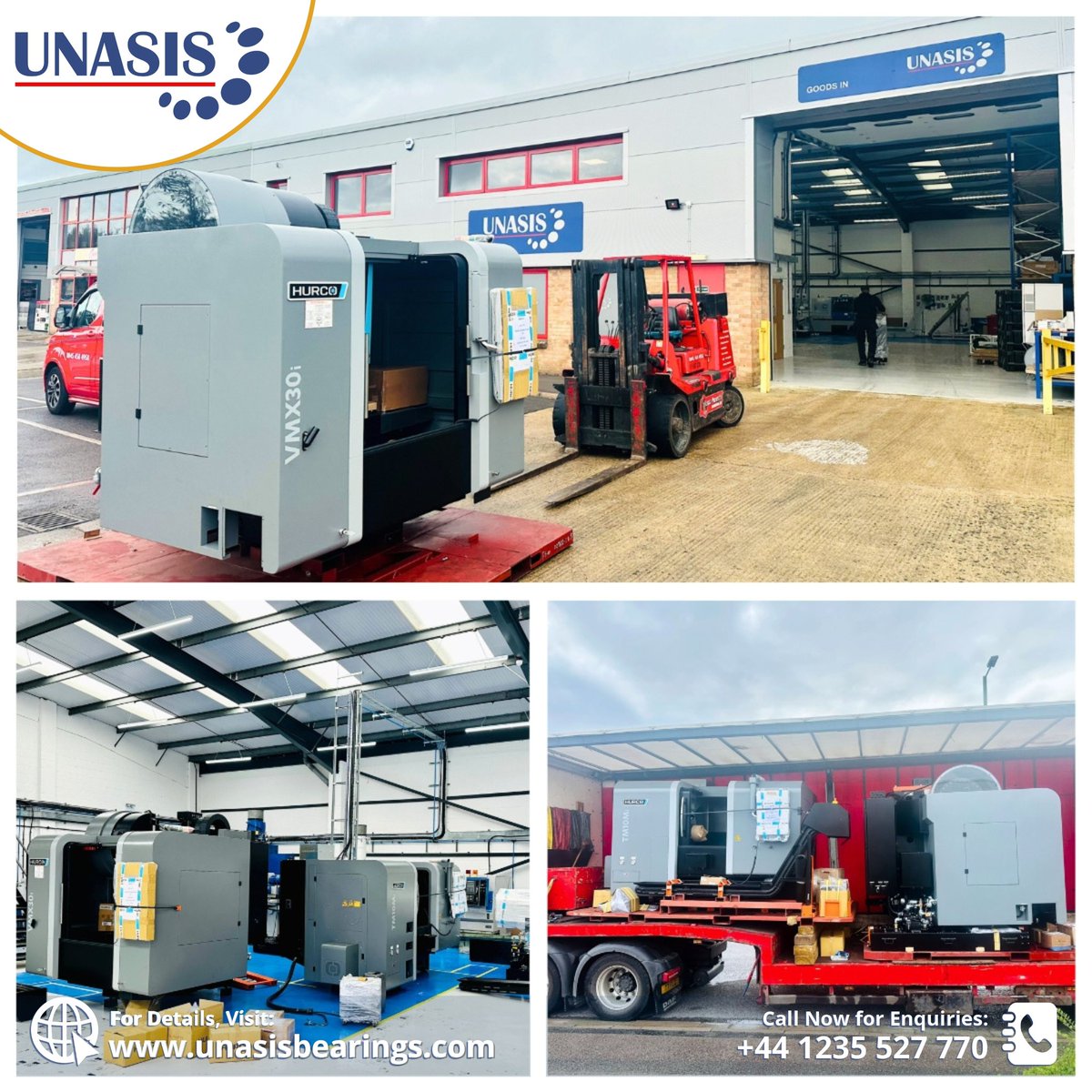 UnasisBearings's tweet image. Big day for #UNASIS as we welcome two brand new #HURCO Machine Tools! The HURCO VMX30Ti expands our in-house manufacturing capabilities for complex components. The HURCO TM10Mi Live Tool Lathe, with a Hydrafeed MSV80 Short Magazine Bar Feeder, enhances tool accuracy &amp;amp; efficiency.