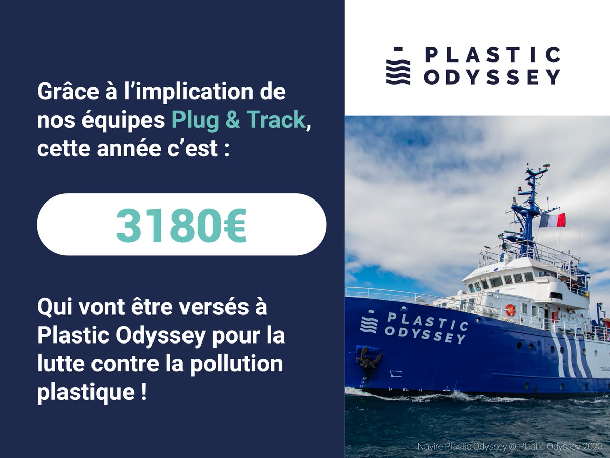 ProgesPlus's tweet photo. Plug and Track soutient l’ONG @PlasticOdyssey qui lutte contre la pollution plastique dans les océans 🌊
Pour en savoir plus rendez-vous sur le site de Plastic Odyssey : https://t.co/py9vRxQ4LQ https://t.co/pWFp9SWG77
