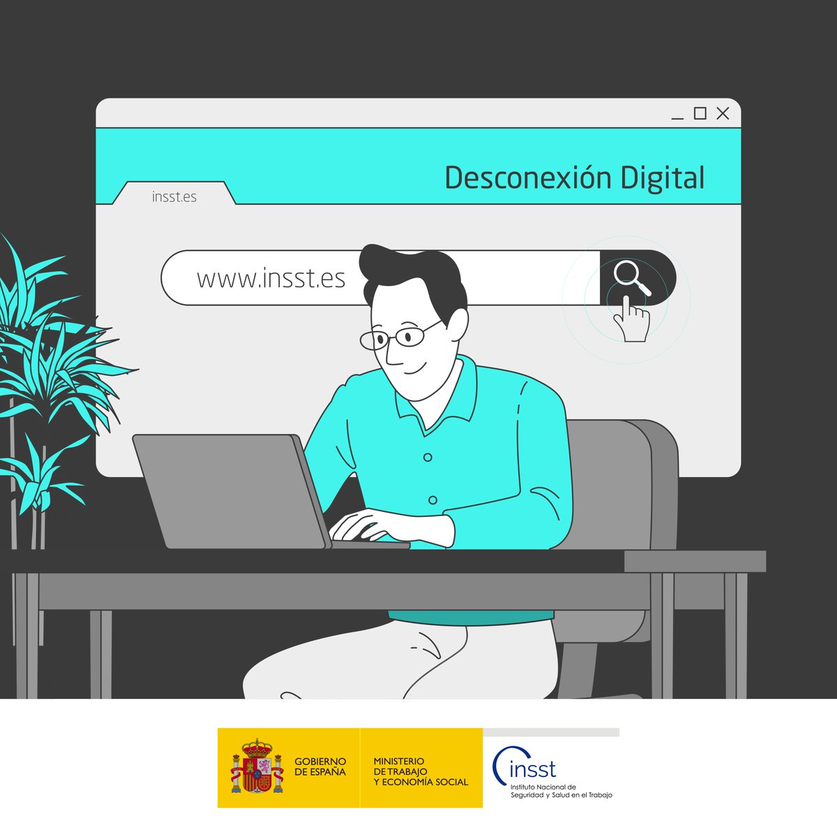 INSST_MITES_GOB's tweet photo. ❓ ¿Sabes que tienes derecho a la #DesconexiónDigital?
¿Has recibido formación e información sobre ello y sobre los riesgos de la hiperconectividad?
¡Infórmate! 👉 https://t.co/gVI7Dh6Zee
Fuera de la jornada laboral #PulsaOffParaEstarON https://t.co/F8dBZURCiB