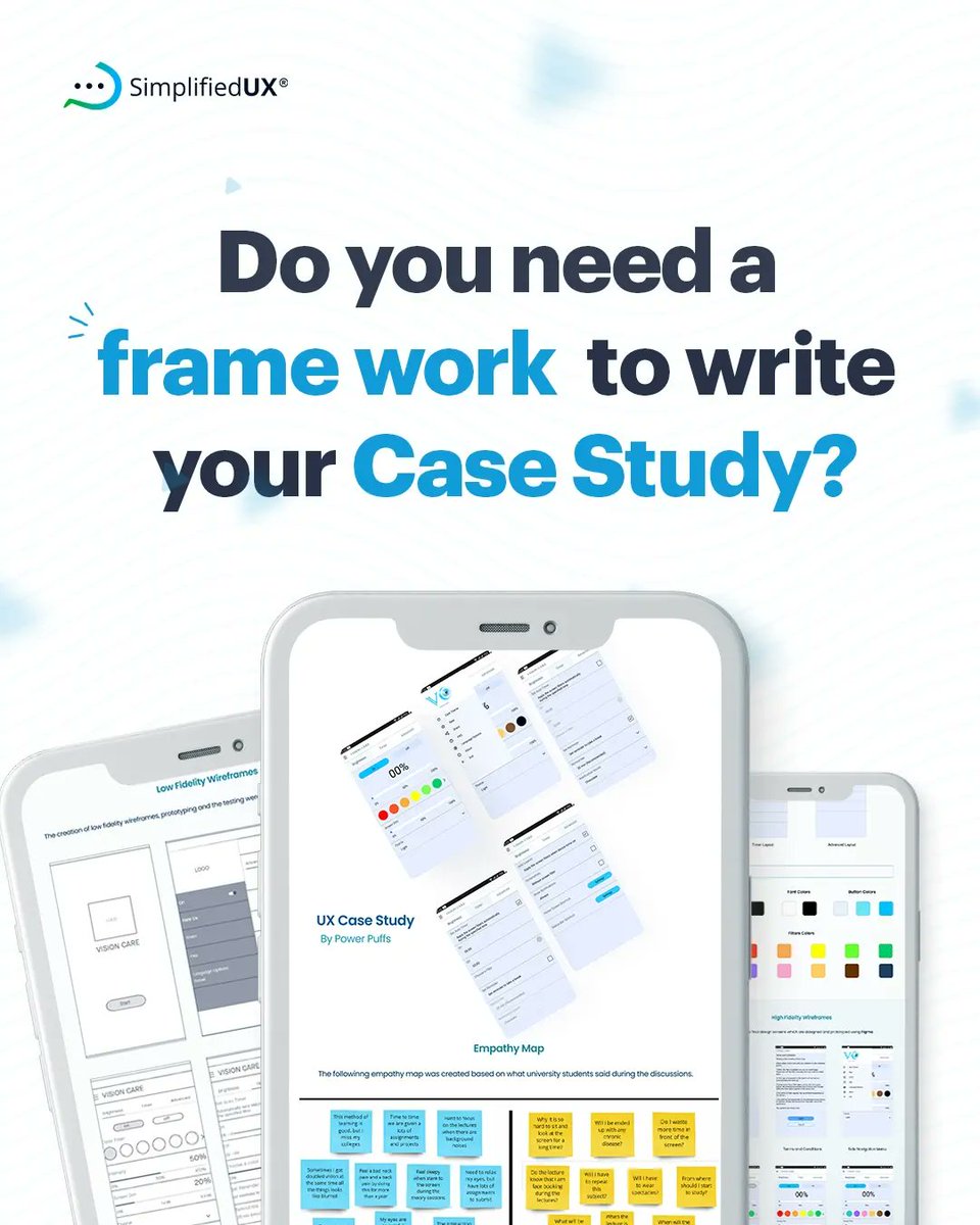 _simplifiedux's tweet photo. Do you need a framework to write a great case study?

Share with your design buddy to know what they think.

#casestudy #writingcasestudy #ux #ui #uxui #uiux #productdesign #casestudyframework #uxcasestudy #framework #designers https://t.co/StN60tj5nB