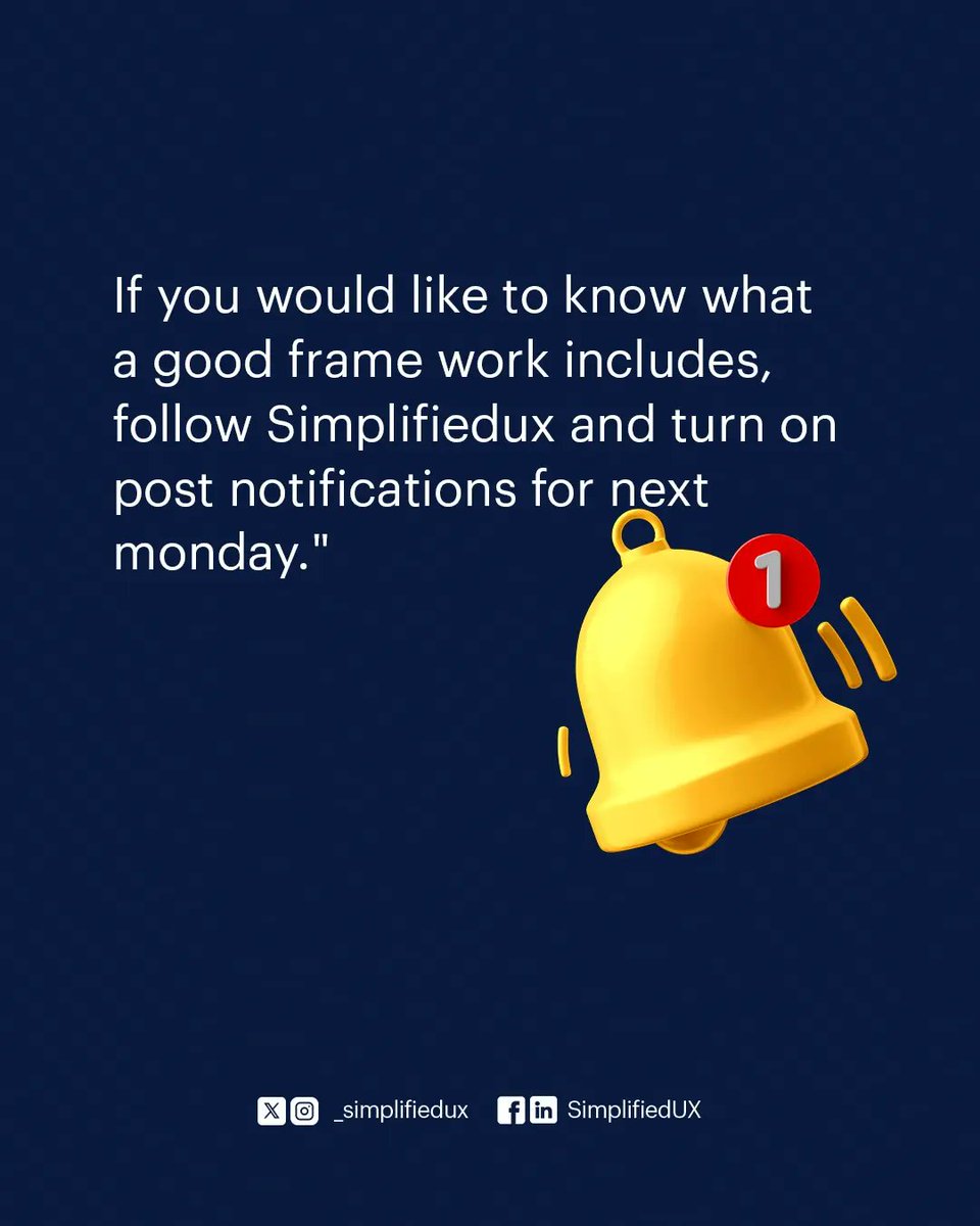 _simplifiedux's tweet photo. Do you need a framework to write a great case study?

Share with your design buddy to know what they think.

#casestudy #writingcasestudy #ux #ui #uxui #uiux #productdesign #casestudyframework #uxcasestudy #framework #designers https://t.co/StN60tj5nB