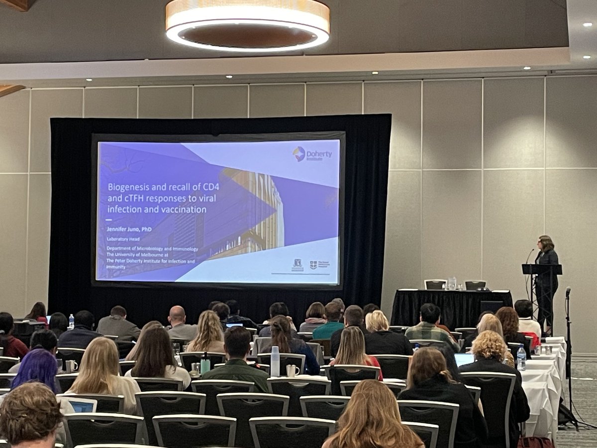 VVL rep, <a href="/scientist_JJ/">Jennifer Juno</a>, schooling the Whistler nerds on Tfh cells. 

TLDR: our class II tetramers brings all the boys to the yards. Damn right it’s better than yours.

 #KSBTcells24