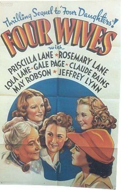 FrankMalfitano's tweet photo. FILM OF THE DAY: #MichaelCurtiz directed this sometimes touching 1939 sequel to 4 DAUGHTERS with likable cast lead by underrated #PriscillaLane & always fine #ClaudeRains & #MayRobson in story of family of “typical” young married American sisters (& young widow Priscilla) #1930s https://t.co/hqWH7iCyZH