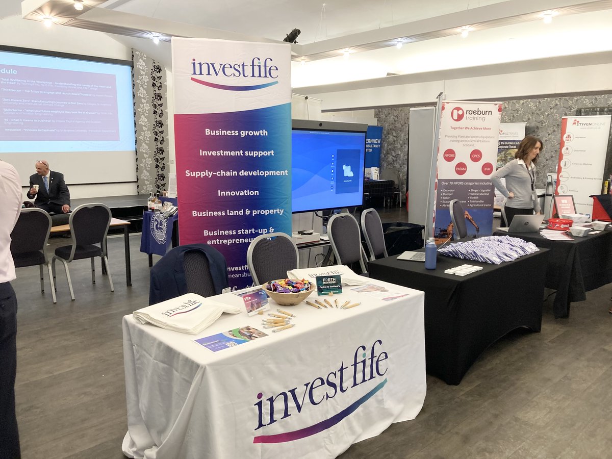 The Fife Expo 2023 is almost underway!

With over 40 businesses from across the region preparing their tables and their pitches, we can't wait for what is sure to be a great day of networking and knowledge sharing!

Posting about the event? Remember to use the #FifeExpo23