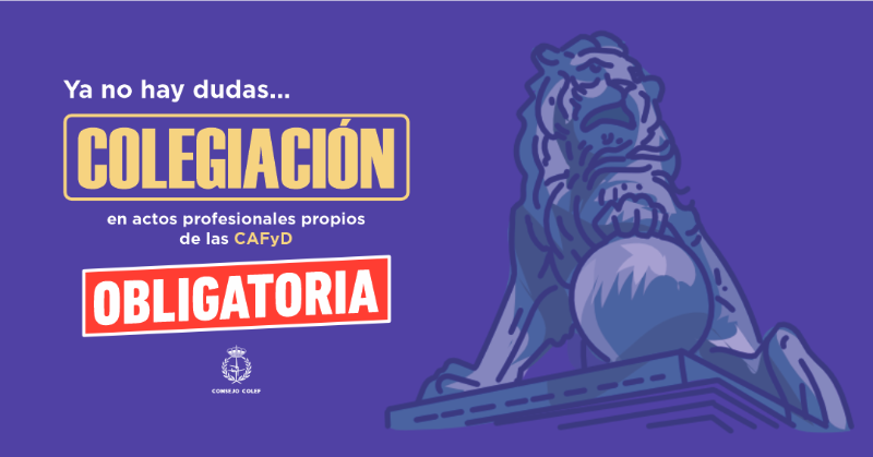 ConsejoCOLEF's tweet photo. La Ley del Deporte indica que nuestra profesión es titulada y colegiada. Esto ha dado mucho que hablar, y por ello en esta nota encontrarás respuesta a:

1️⃣ ¿desde cuándo es obligatorio colegiarse?
2️⃣ ¿cuándo es obligatorio?
3️⃣ ¿por qué es importante?

🧵Dentro hilo👇