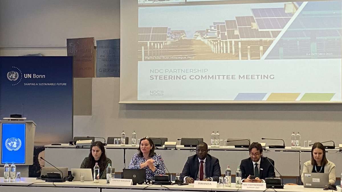 How can we make climate change policy work for everyone? @ndcpartnership : need to strengthen and align international climate and development policy is evident as the gap between country needs and resource mobilization is huge. Meeting on the #DayOfGermanUnity @UNBonn