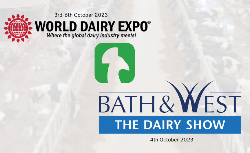 peacock_tech's tweet photo. Exciting Week Ahead! Some of our team are in the US, making their debut at @WorldDairyExpo, while the rest are at @BathandWest. We're thrilled for these events, eager to connect with new farmers, and demonstrate how our technology can transform your farm🌱🐄#Innovation #WDE23 https://t.co/xMMAXlNsBQ