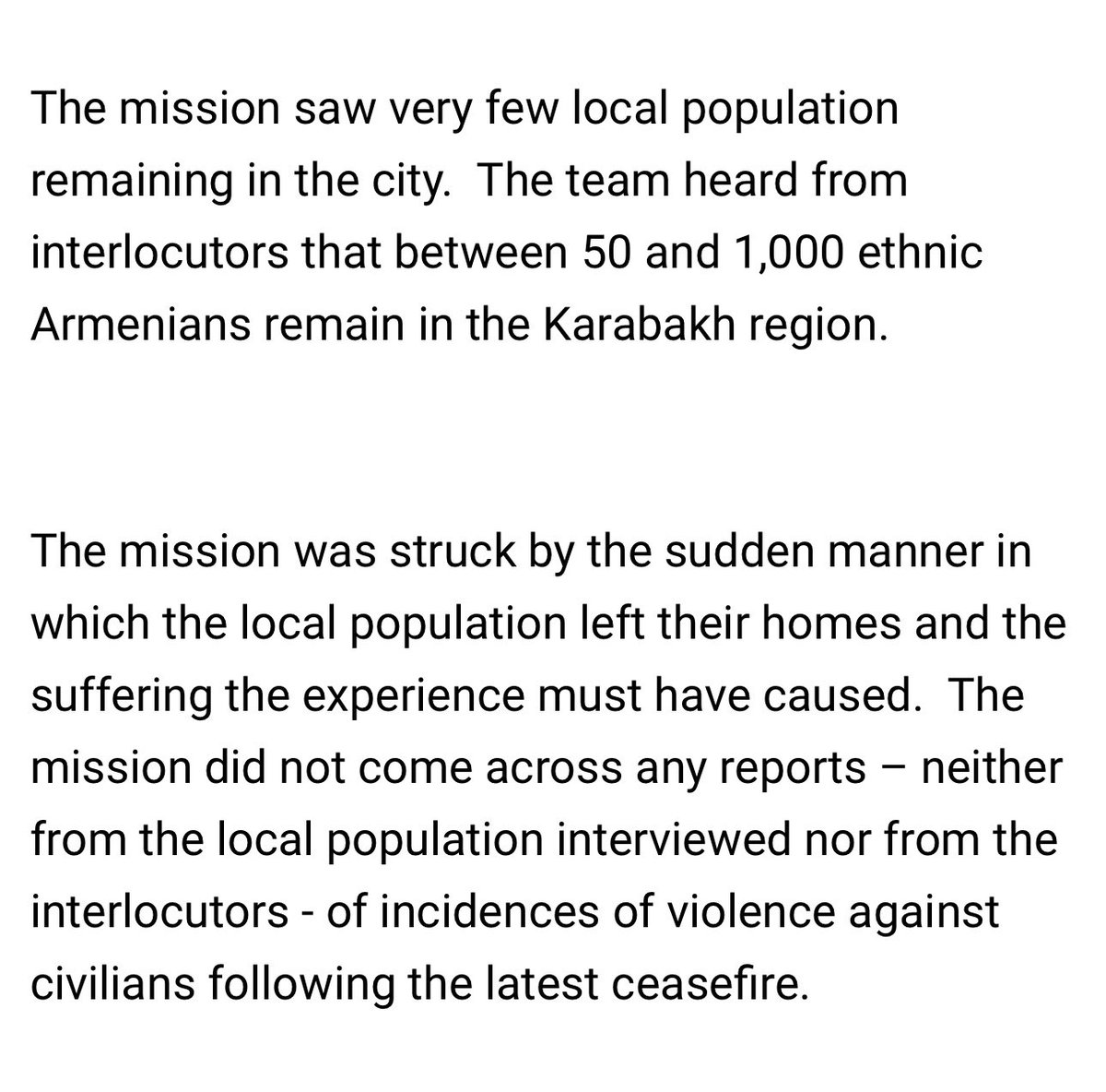 So according to UN mission to NK, there are 50-1000 locals there, yes, yes, the zeros are not typo. 
Also they “are struck” by the decision of the locals to flee, they expected them to be starved, terrorized, killed and attacked further. 🤐