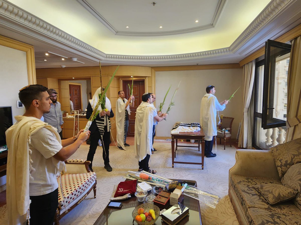 AmichaiStein1's tweet photo. Saudi Arabia: Israeli communication minister celebrating the Jewish Holiday of Sukkot, and reading the Torah in Riyadh https://t.co/3TGlG6R8P1