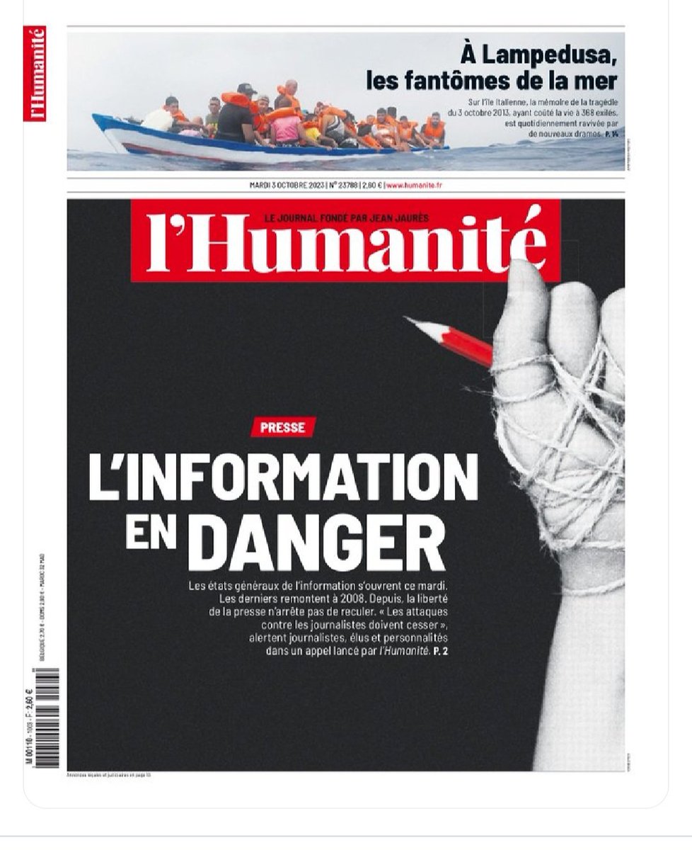 SNJ_national's tweet photo. Les attaques contre les journalistes doivent cesser ! 
@SNJ_national signataire de cet appel dans @humanite_fr pour défendre la liberté de la presse, la protection du secret des sources, et le droit à l'information des citoyens 
✊️✊️✊️ https://t.co/PhKroOfeim