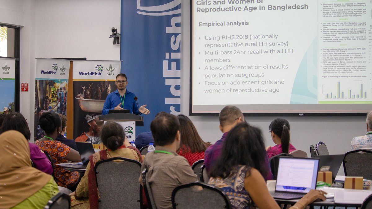 WorldFishCenter's tweet photo. 📣A recap of the first day of @CGIAR's Asian Mega-Deltas workshop on '#Nutritionsensitive deltaic agri-#foodsystems' at WorldFish HQ.
📷Check out photos of our workshop participants from Bangladesh, Cambodia, and Vietnam and across the #OneCGIAR. Stay tuned for more updates! https://t.co/vleUvSXfZH