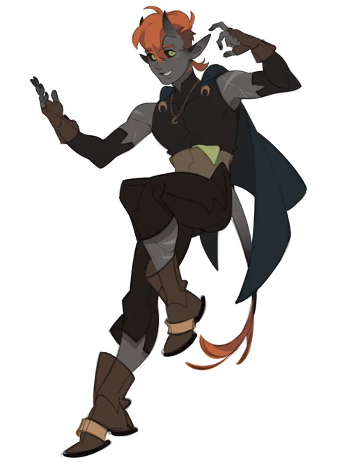 #dnd   Tiefling I designed for the campain that never happened