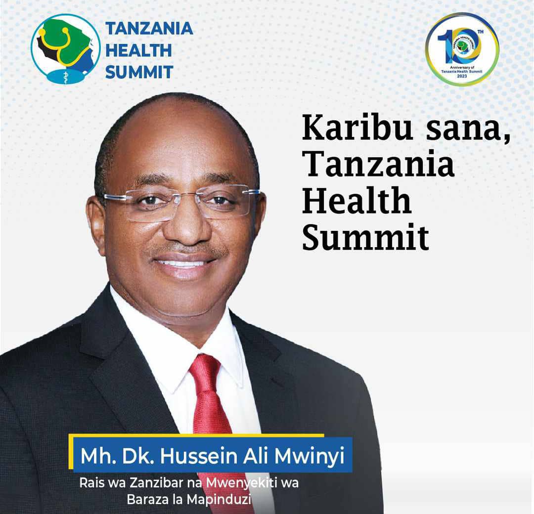 We're excited to announce that the President of Zanzibar &amp; Chairman of The Revolutionary Council H.E Dr.Hussein Ali Mwinyi will grace the #10thAnniversaryOfTHS at JNICC in Dar es Salaam today. 

Theme: Strengthening Health Systems for UHC, focusing on Primary Health Care #THS2023