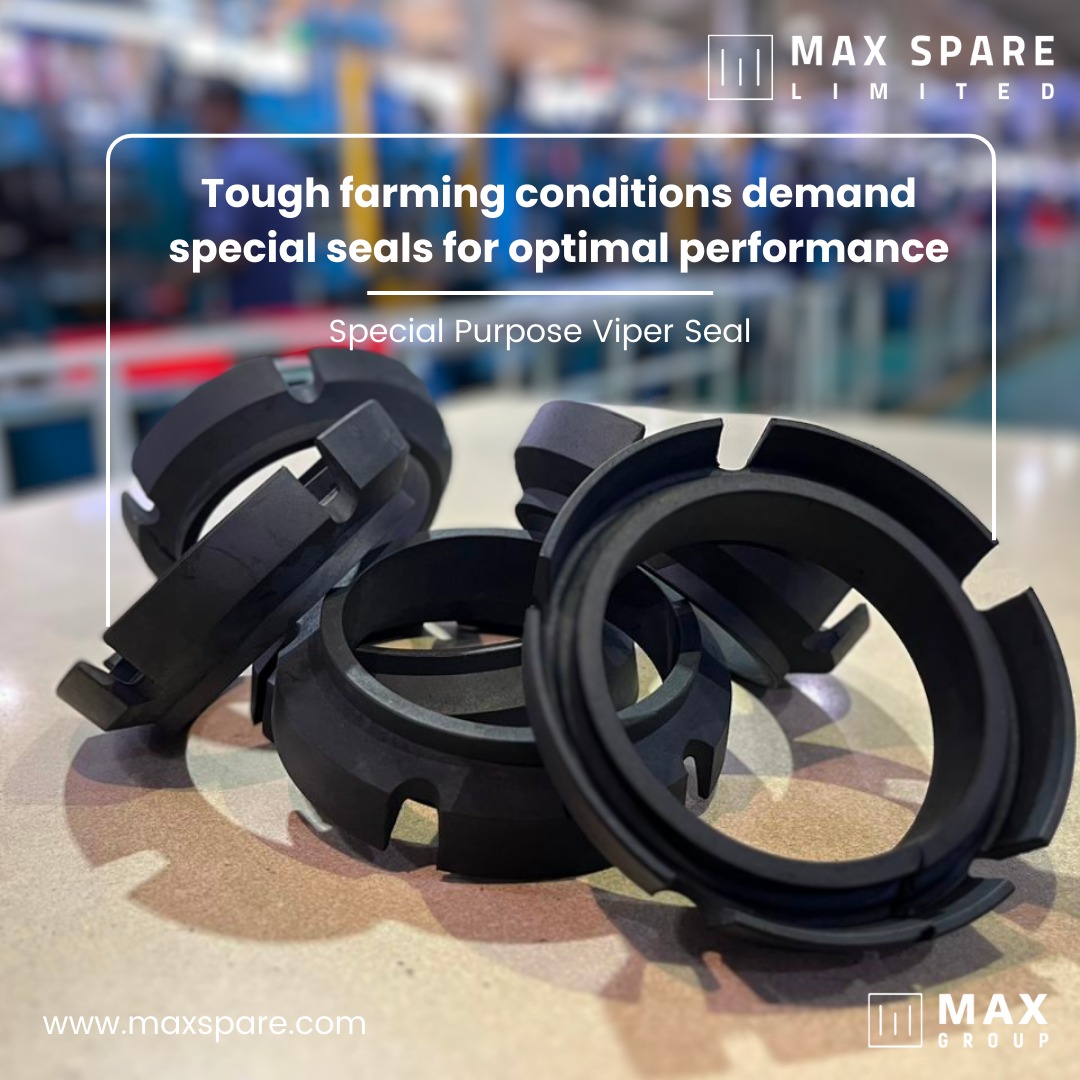 MAXSPARELIMITED's tweet photo. Seals that stand firm facing tough farming conditions! Presenting the Special Purpose Viper seals, specially crafted to fight against dust, debris etc to ensure optimal performance. 
 
#sealingunit #asiaslargest #seal #sealspotlight #lubricant #vbelts https://t.co/DkcilG9Dv7