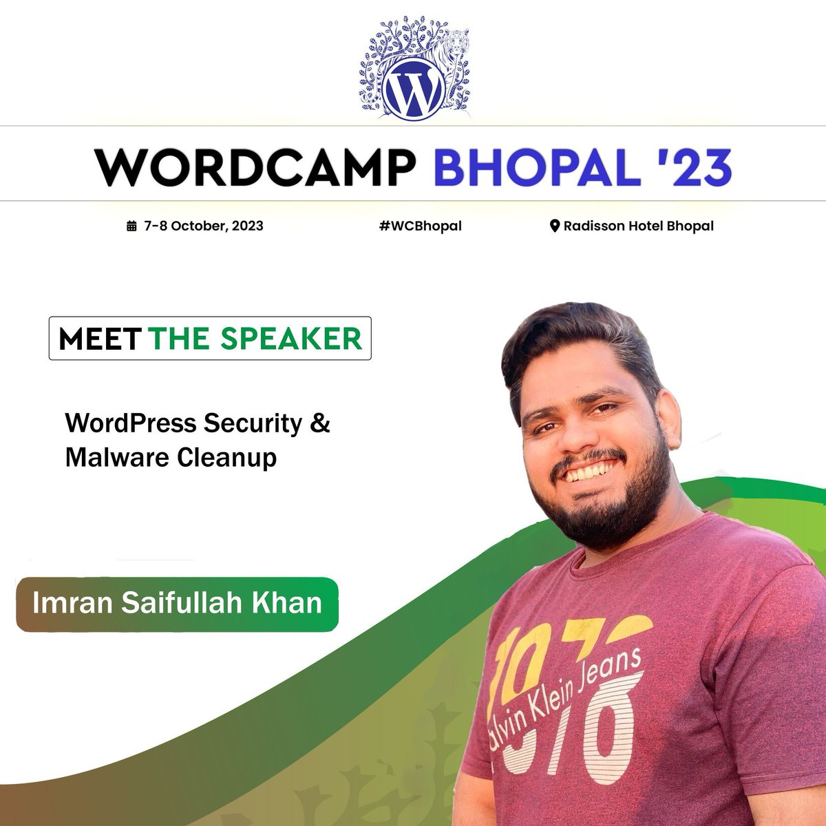 🥳Excited to announce our new speaker, <a href="/ethicalimran/">ethicalimran</a>, a Tech Support Specialist at WPMU DEV with 7 years of cybersecurity expertise.

🙌Join us for his talk on "WordPress Security &amp; Malware Cleanup."

Register at: buff.ly/3Z4PFpF #WCBhopal #WordPress #Security