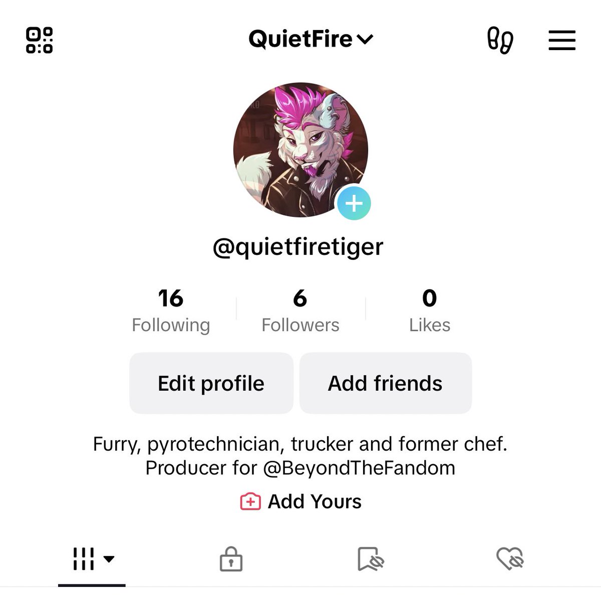 QuietFireTiger's tweet photo. Alright ya'll, I've created a tiktik. If you are interested in learning more about #BeyondTheFandom go give me a follow along with our official tiktok for teasers and behind the scenes peaks. https://t.co/wMkMmmZhhz