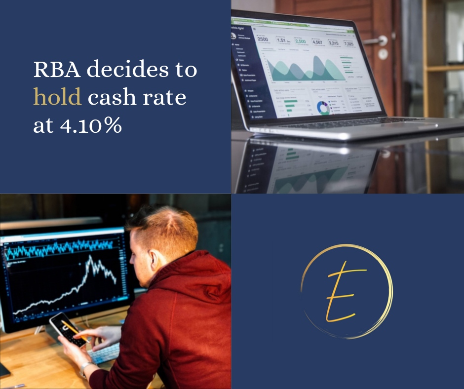 BREAKING NEWS:
The #RBA has again decided to hold the cash rate at 4.10% for a third consecutive month.
#interestrates #economy #assetfinance #equipmentfinance #cashflowfinance #businessfinance #personalfinance #consumerfinance #financebroker #evenfinancial