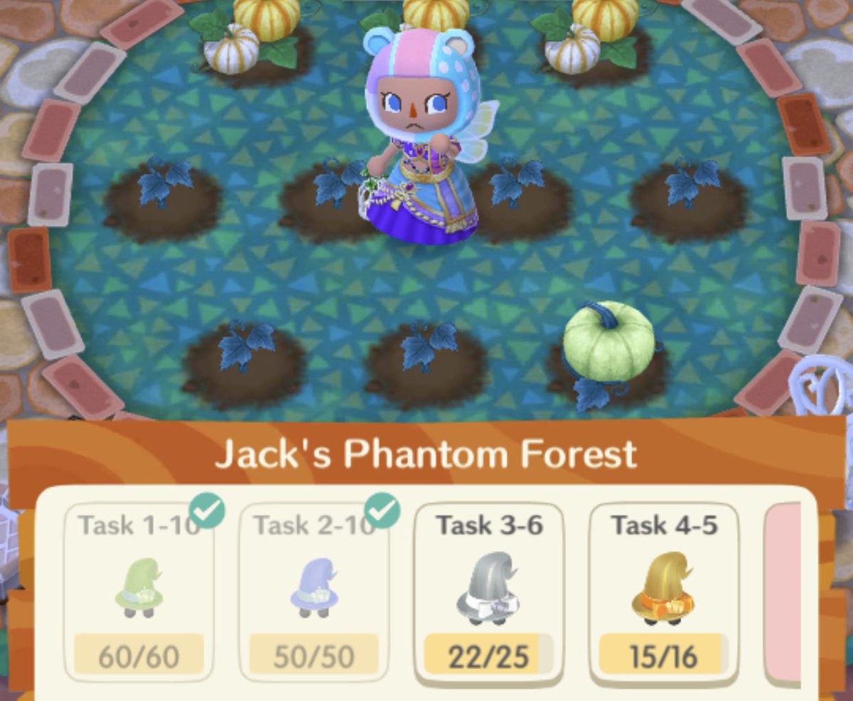 ktcub's tweet image. 🧡🍁💛🍁🎃Hey Friends: Just started 2nd half. Need help w/ bugs for #Task3 #Task4
💚C’mon Task4 Bc I LOVE the carriage. Hope we can get 3 total carriages in *Hard-Tasks*
~Usually do a💜🧡💚 Halloween camp, but the gords R so pretty, any ideas?
#AnimalCrossing #PocketCamp #ACPC