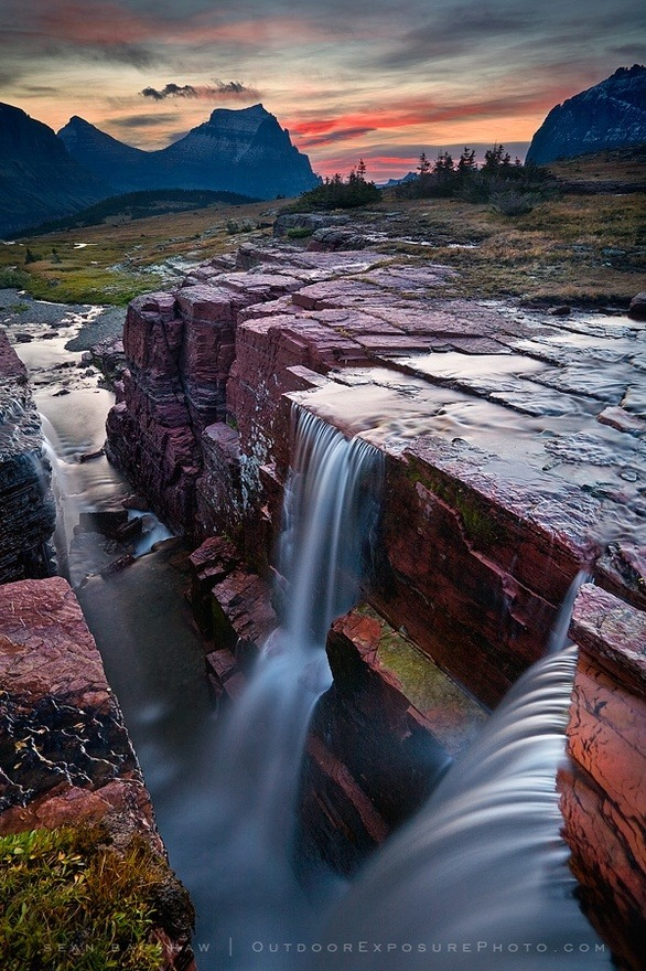 Triple Falls, Glacier National Park, Montana #TripleFalls #GlacierNationalPark #Montana gerardwalker.com