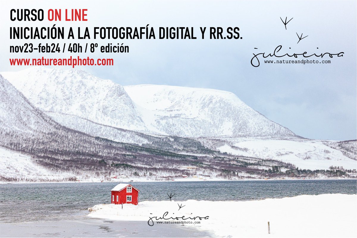 julioeiroa's tweet photo. Cursos de fotografía 2023/2024
3 niveles - 40 H - On line https://t.co/3eImdZH3DU