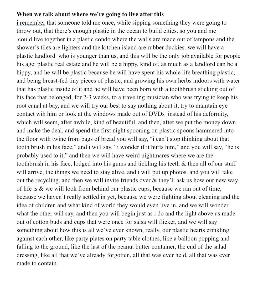 ellomelissa's tweet image. My friend Ryan Carson died early this morning. In May, he convinced me to write a poem about plastic and then get on a bus to Albany at 7 AM to read at a rally for the Better Bottle Bill. this is the poem. I’m sad he won’t be able to see the world he was fighting for.