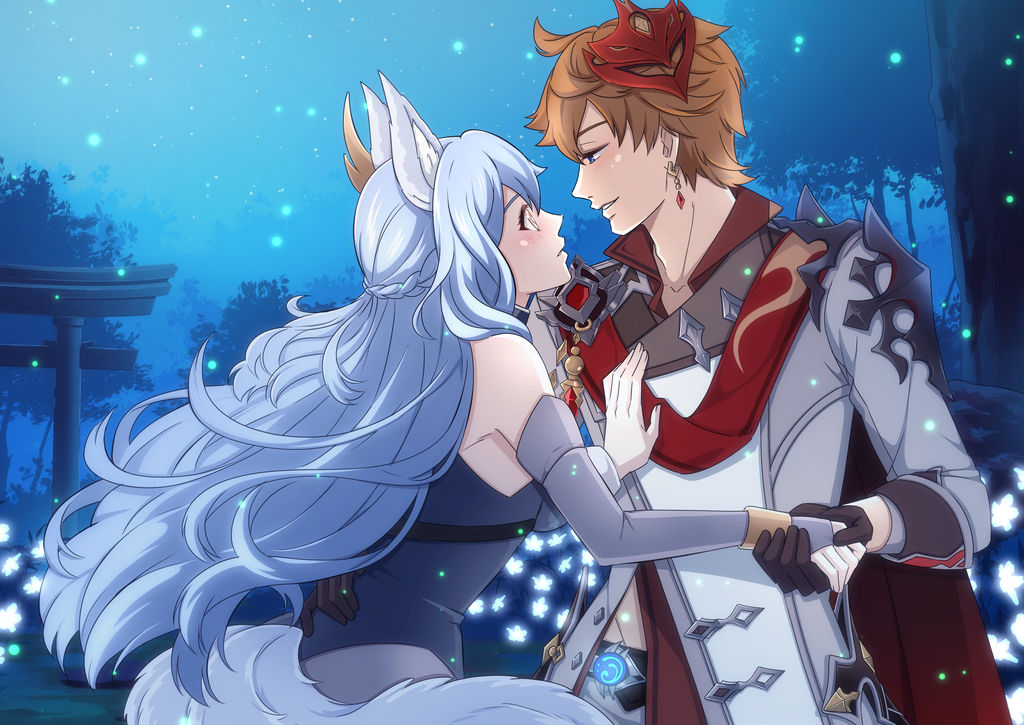 Commission for lycheeblackt3a on deviantart.

deviantart.com/ria02716/art/C…

#GenshinImpact #genshinOC #OCxCanon #Childe #Tartaglia #commission