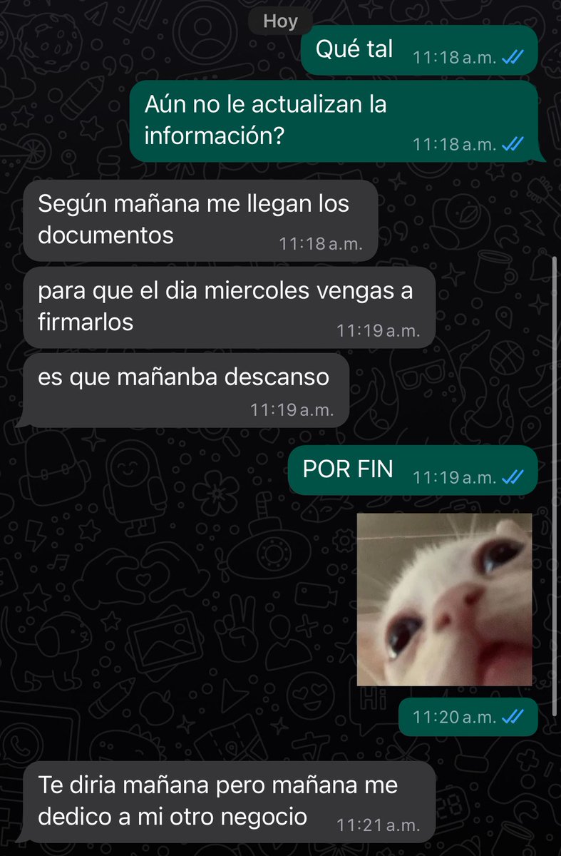 Hermano ya no aguanto, entreguen mi mamalona YA x favor!!!