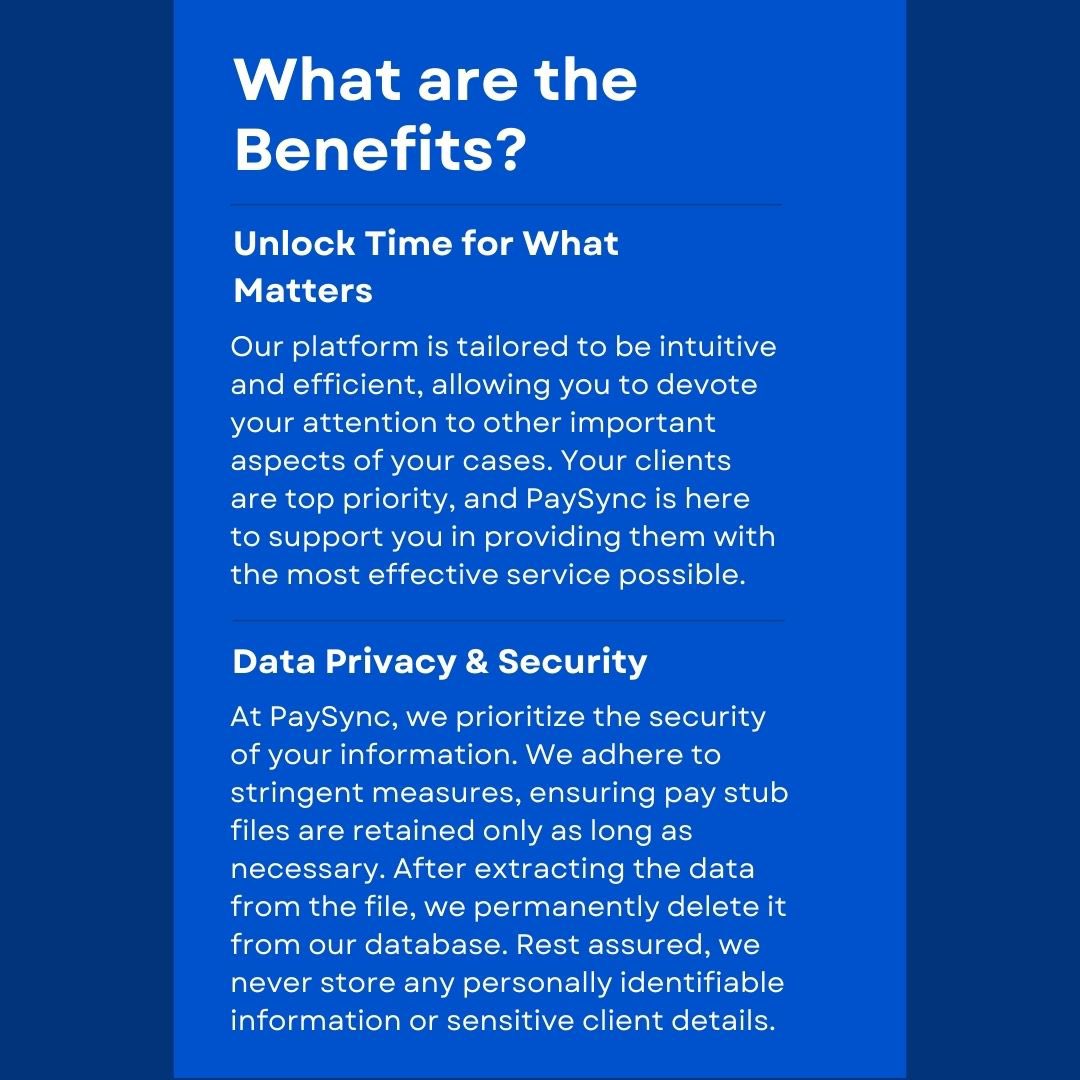paysyncapp's tweet image. Introducing PaySync: Revolutionizing Bankruptcy Case Management! Say goodbye to manual income review and hello to efficiency. #PaySync #bankruptcylawyer #automateyourworkflow #legaltech #automation #incomereview, #law #paystubs #debt